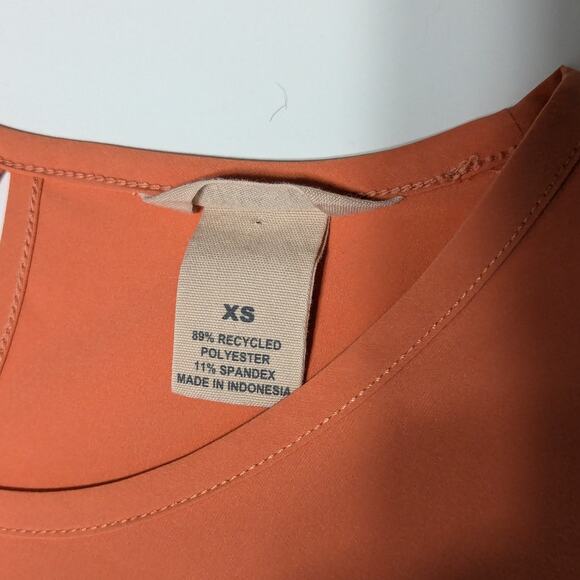 Duluth Trading Co Flexcellence Dress Orange Short Sleeve Womens X-Small Gorpcore - Picture 3 of 4